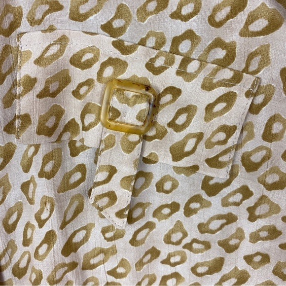 Vintage Joseph Ribkoff Leopard Print Short Sleeve Button Down Shirt Size… - Picture 6 of 11